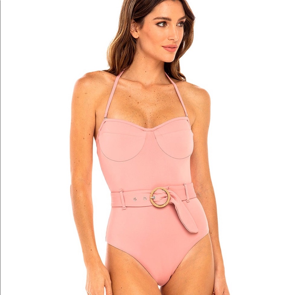 Revel Rey Kate One Piece Belted Bathing Suit